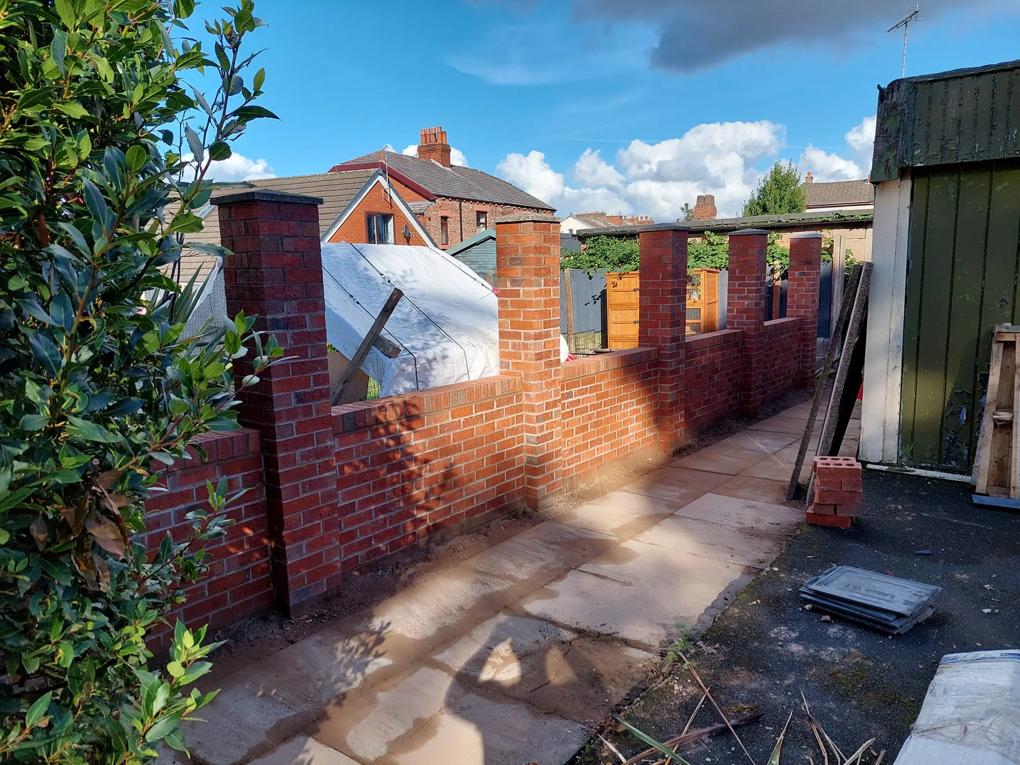 new wall for fencing