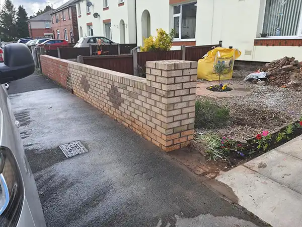 wall outside house