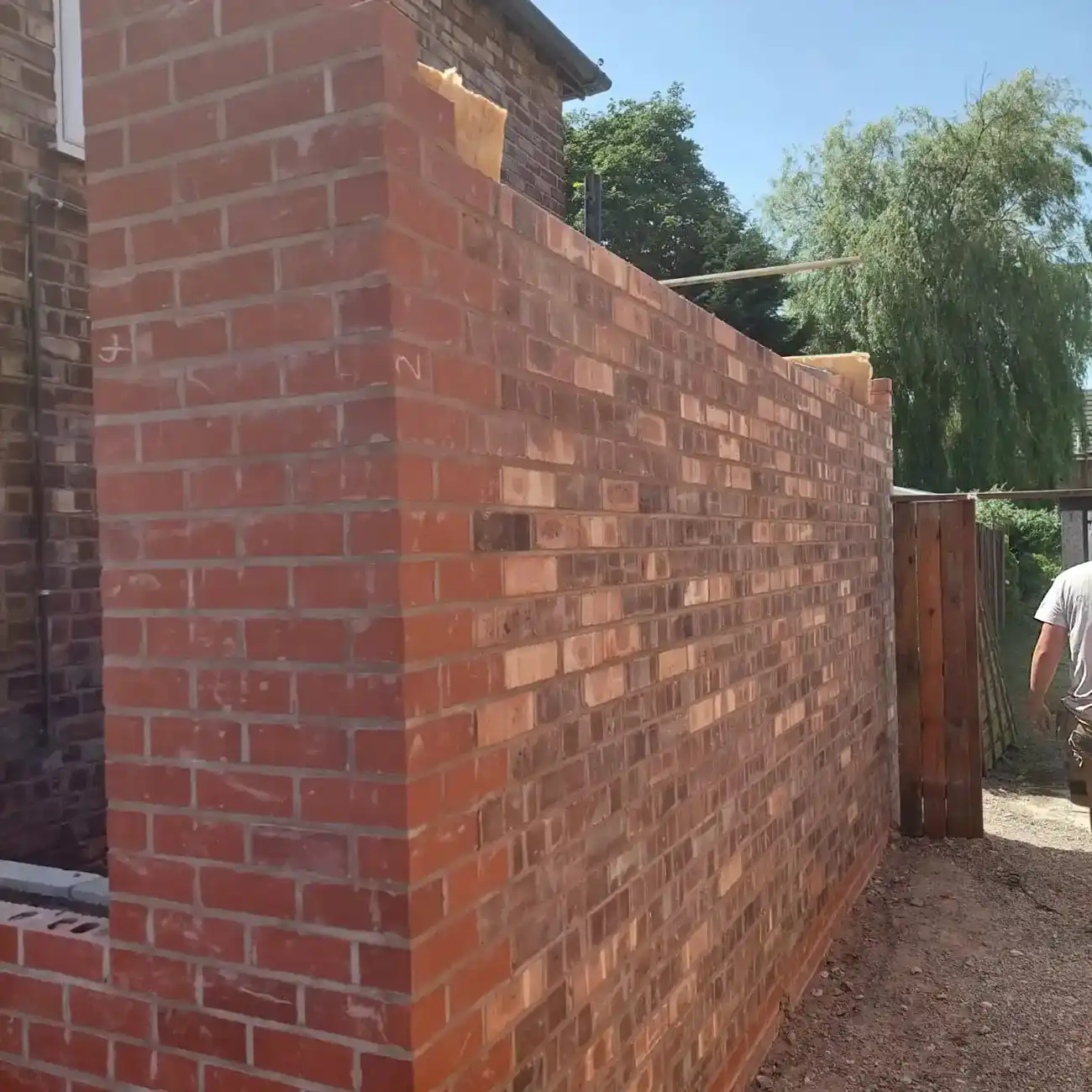 house extension wall